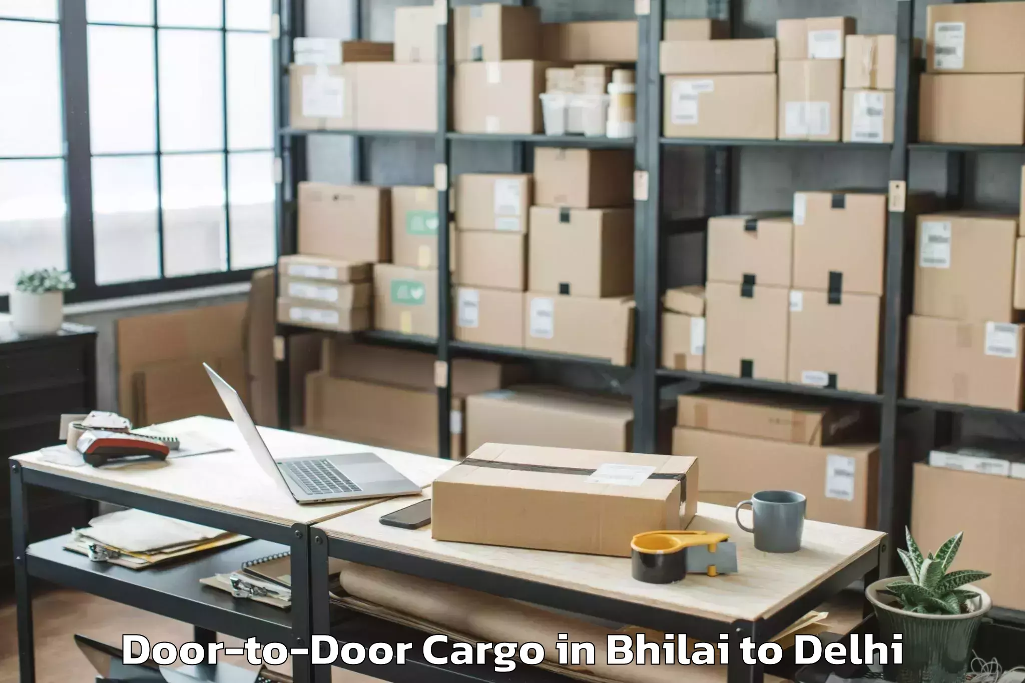 Easy Bhilai to Pitampura Door To Door Cargo Booking